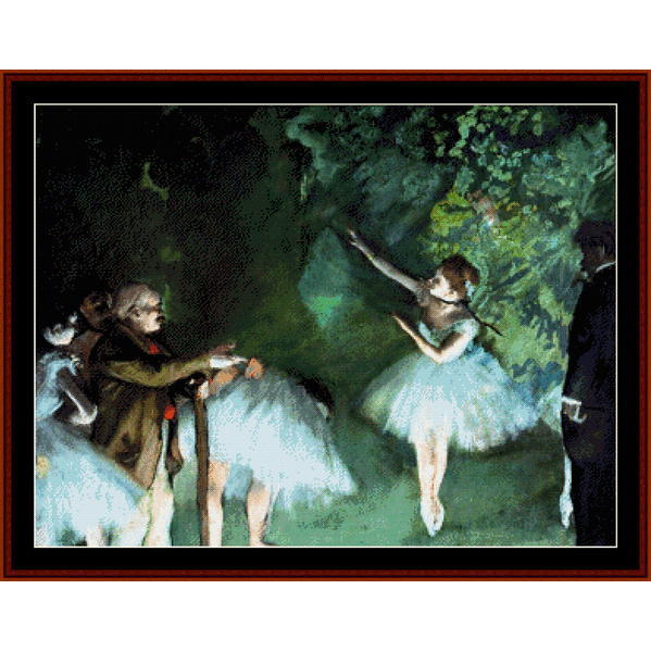 Counted Cross Stitch Pattern by Cross Stitch Collectibles of dancers in a forest setting