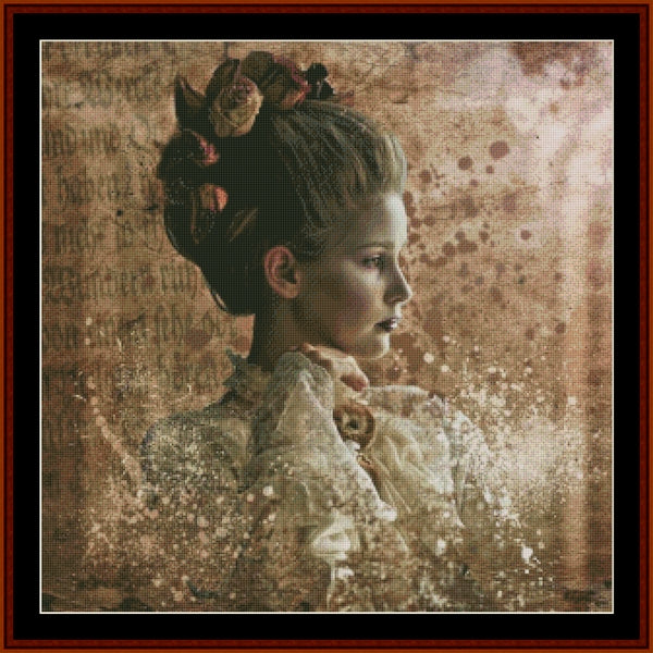 Counted Cross Stitch Pattern – Harvest Queen, Fantasy - Cross Stitch Collectibles