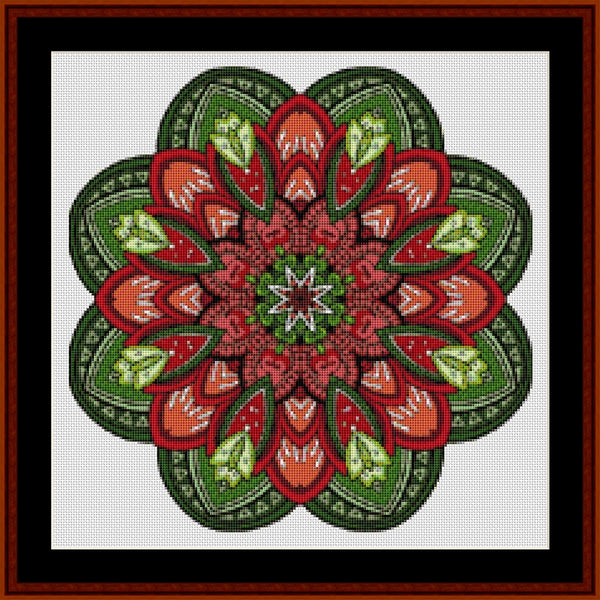 Counted Cross Stitch Pattern: Mandala 48 (Small) - Cross Stitch Collectibles