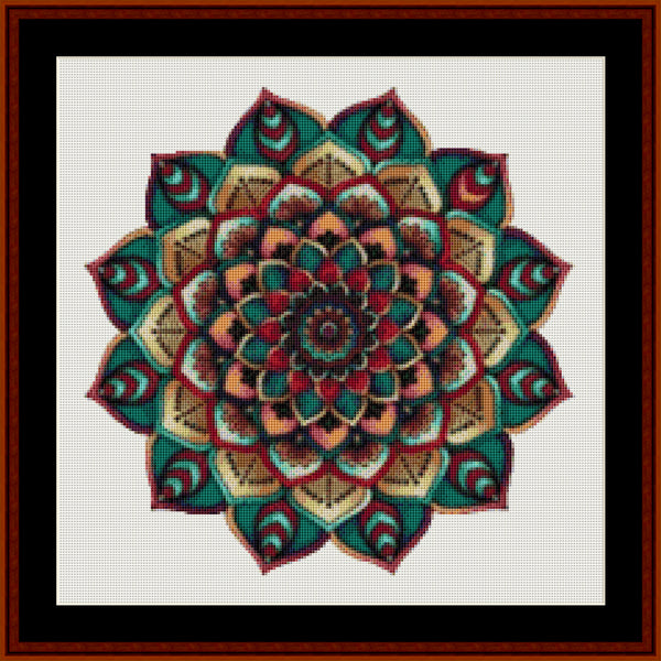 Counted Cross Stitch Pattern: Mandala 6 (Small) - Cross Stitch Collectibles