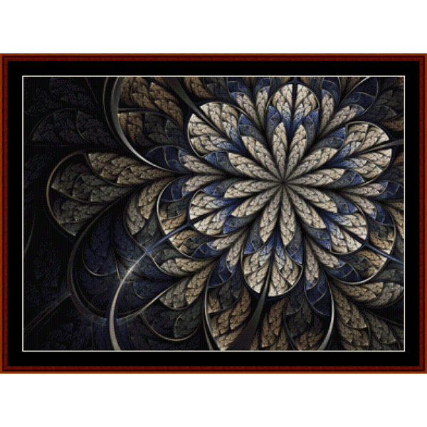 Decorative mandala Counted Cross Stitch Pattern by Cross Stitch Collectibles with intricate patterns