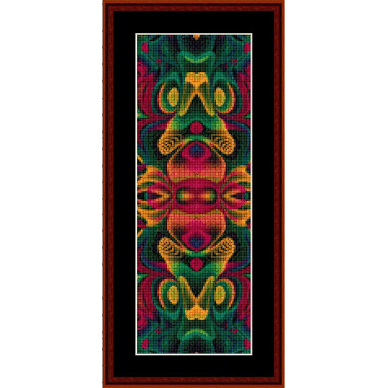Colorful abstract Counted Cross Stitch Pattern by Cross Stitch Collectibles
