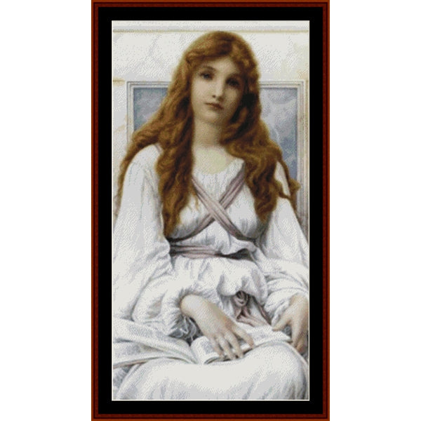 Counted Cross Stitch Pattern: La Pensierosa II by Henry Ryland by Cross Stitch Collectibles