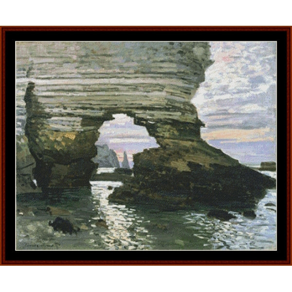 Counted Cross Stitch Pattern: La Porte D’Amont Etretat by Claude Monet by Cross Stitch Collectibles