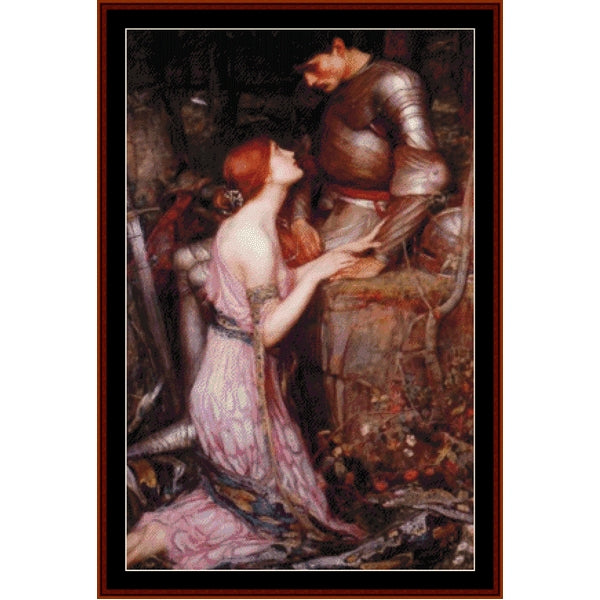 Counted Cross Stitch Pattern: Lamia and the Soldier by J.W. Waterhouse - Cross Stitch Collectibles