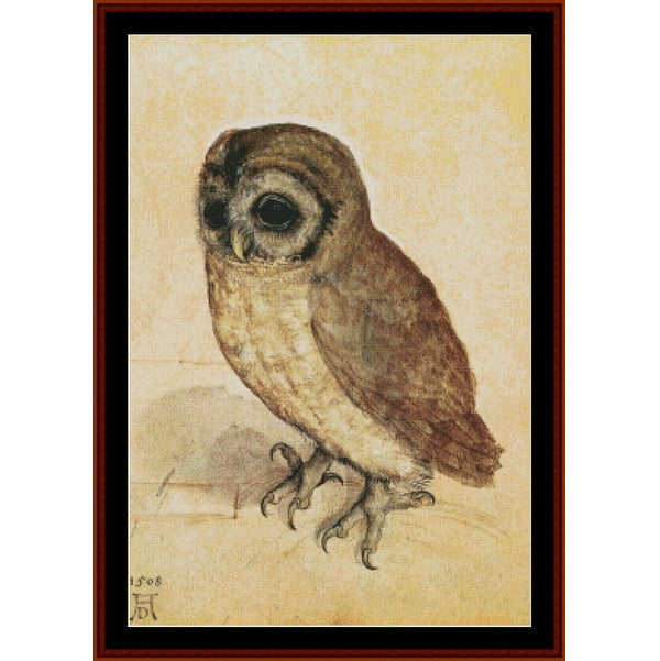 Counted Cross Stitch Pattern: Little Owl, 1508 by Albrecht Durer β Cross Stitch Collectibles