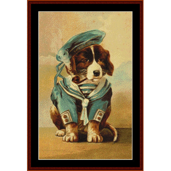 Counted Cross Stitch Pattern: Little Sailor – Cross Stitch Collectibles