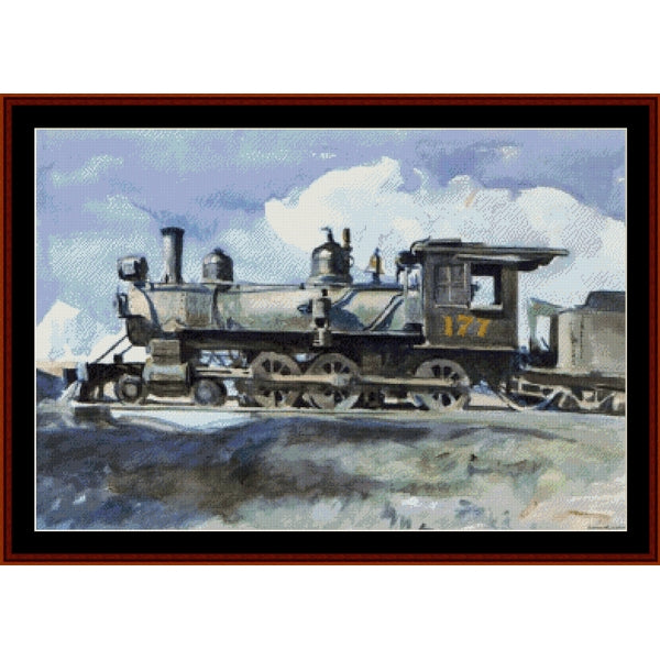 Counted Cross Stitch Pattern: Locomotive by Edward Hopper β Cross Stitch Collectibles