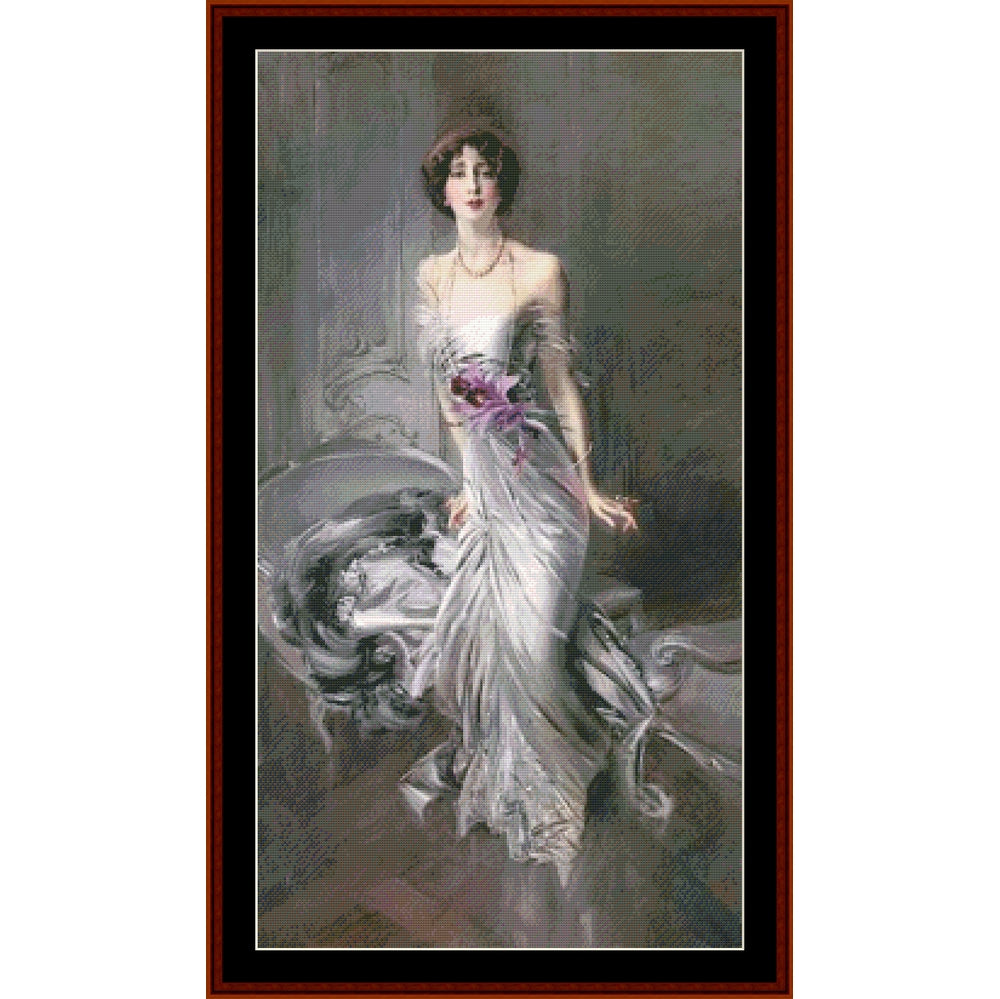 Counted Cross Stitch Pattern: Madame E.L. Doyen by Giovanni Boldini β Cross Stitch Collectibles