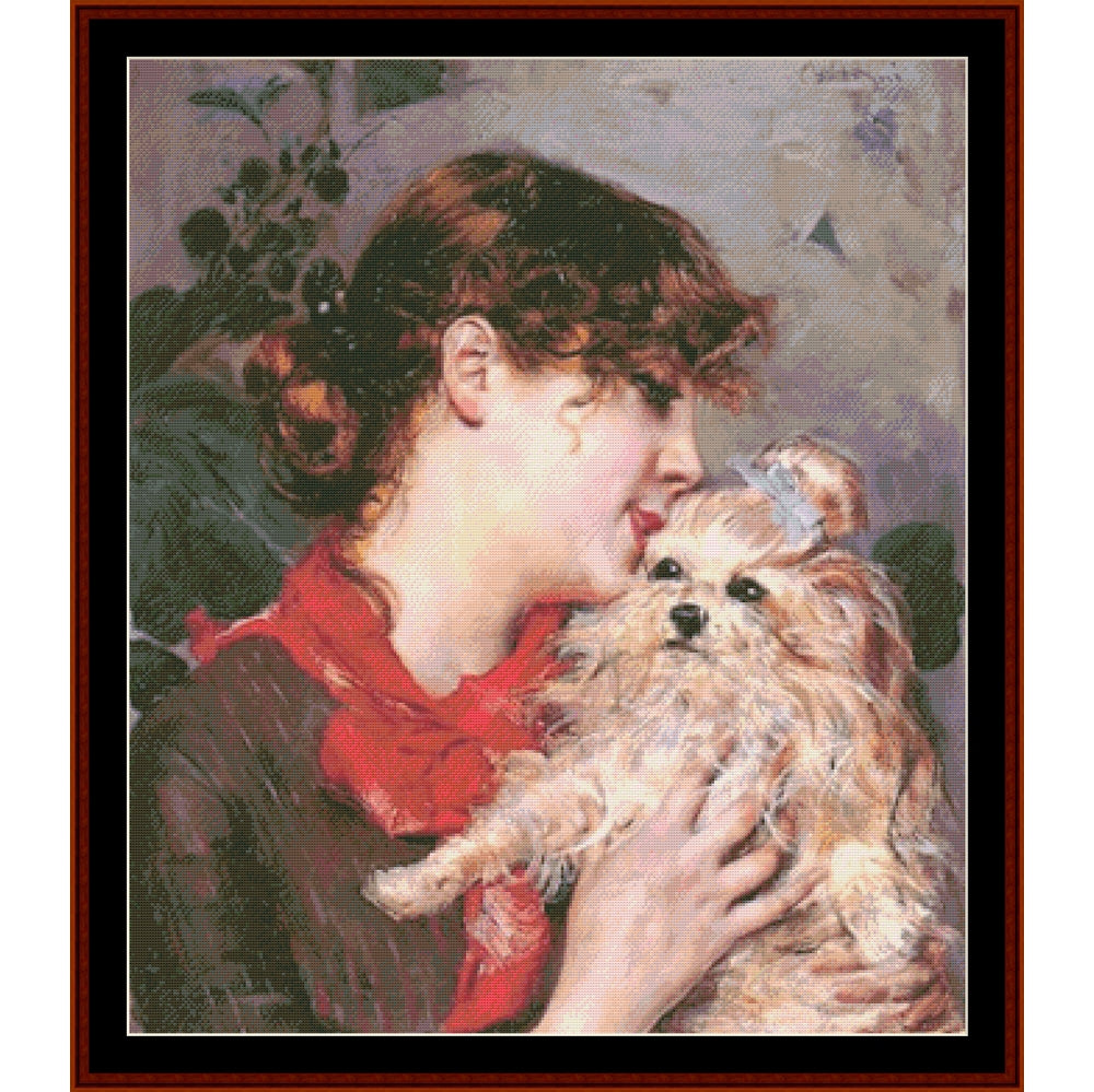 Counted Cross Stitch Pattern: Madame Rejane by Giovanni Boldini β Cross Stitch Collectibles