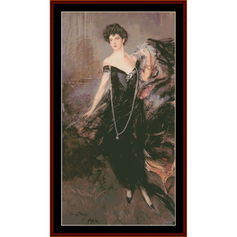 Counted Cross Stitch Pattern: Madame Veil Picard II by Giovanni Boldini – Cross Stitch Collectibles