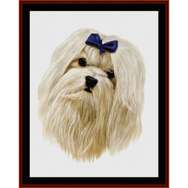 Counted Cross Stitch Pattern: Maltese – Cross Stitch Collectibles