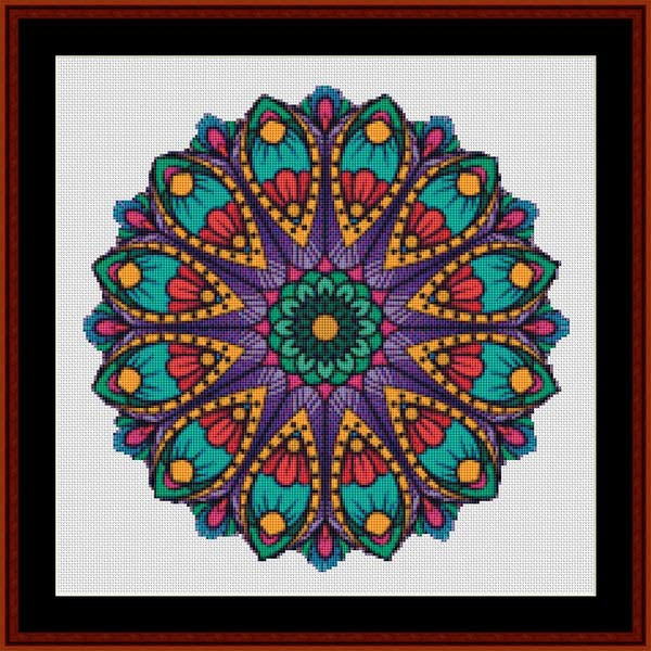Counted Cross Stitch Pattern: Mandala 100 – Cross Stitch Collectibles