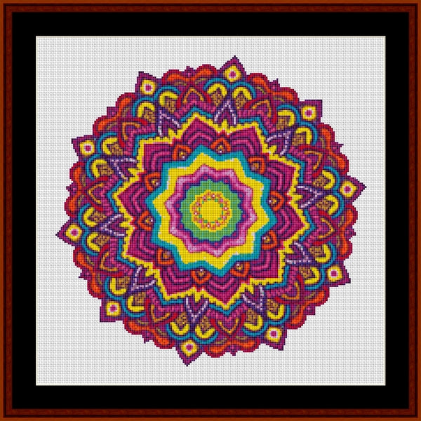 Counted Cross Stitch Pattern: Mandala 104 – Cross Stitch Collectibles