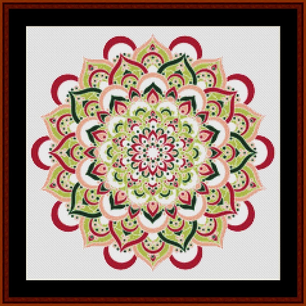 Counted Cross Stitch Pattern: Mandala 107 - Cross Stitch Collectibles
