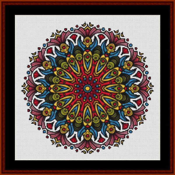 Counted Cross Stitch Pattern: Mandala 115 - Cross Stitch Collectibles