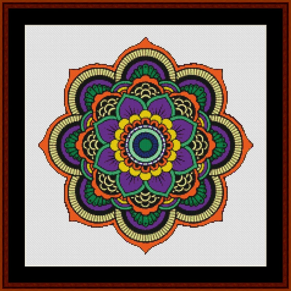 Counted Cross Stitch Pattern: Mandala 121 - Cross Stitch Collectibles