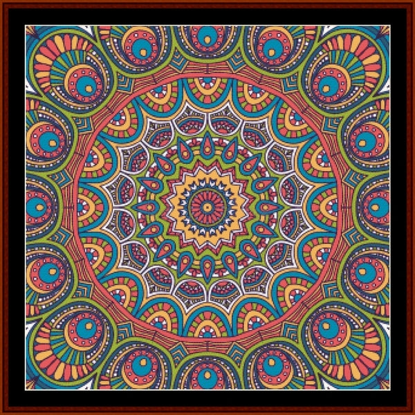 Counted Cross Stitch Pattern: Mandala 140 - Cross Stitch Collectibles