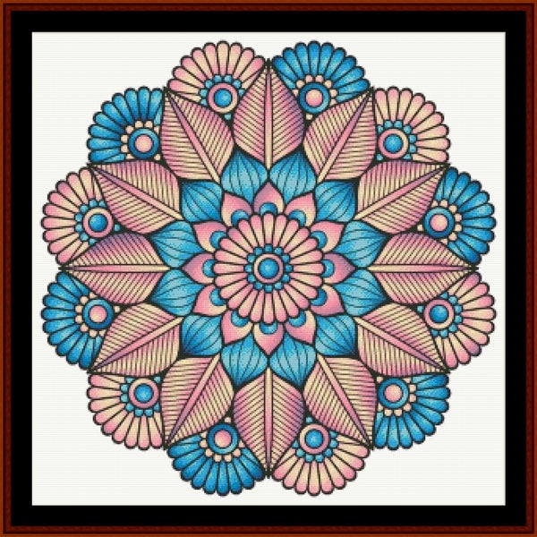 Counted Cross Stitch Pattern: Mandala 154 - Cross Stitch Collectibles