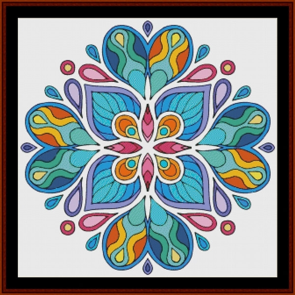 Counted Cross Stitch Pattern: Mandala 155 - Cross Stitch Collectibles