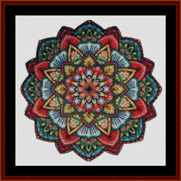 Counted Cross Stitch Pattern: Mandala 16 (Small) - Cross Stitch Collectibles