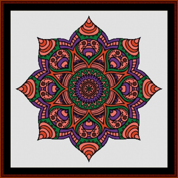 Counted Cross Stitch Pattern: Mandala 18 - Cross Stitch Collectibles