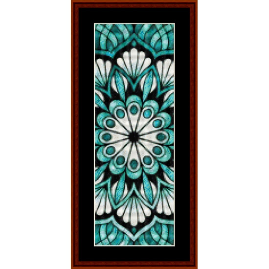 Counted Cross Stitch Pattern: Mandala 24 Bookmark - Cross Stitch Collectibles
