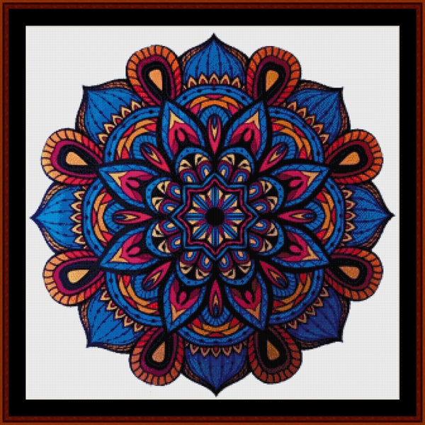 Counted Cross Stitch Pattern: Mandala 25 (Large) - Cross Stitch Collectibles