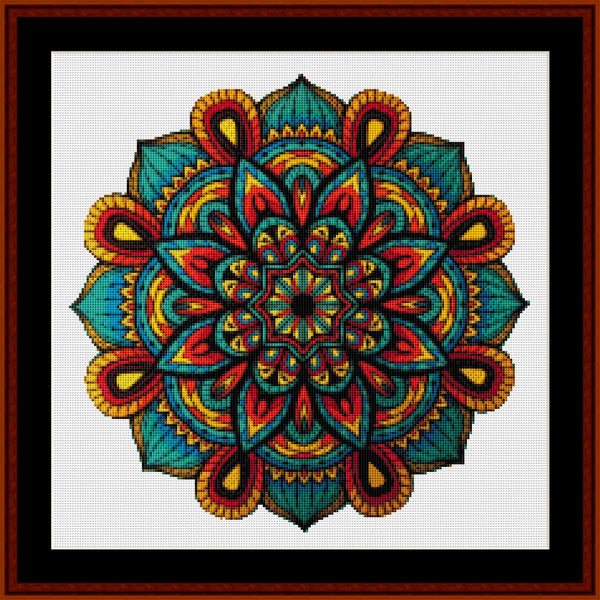 Counted Cross Stitch Pattern: Mandala 27 (Small) - Cross Stitch Collectibles