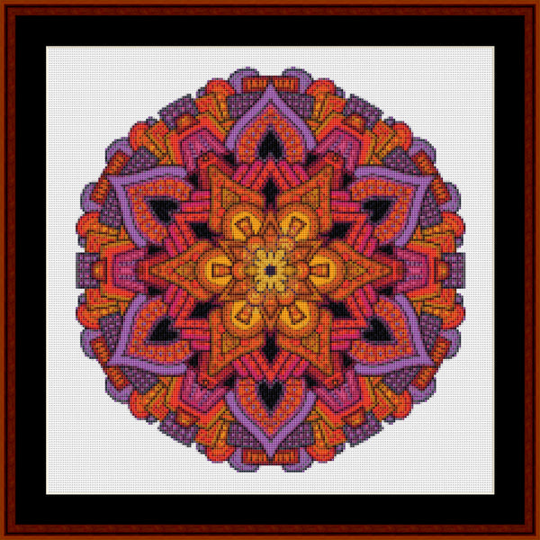 Counted Cross Stitch Pattern: Mandala 33 (Small) - Cross Stitch Collectibles