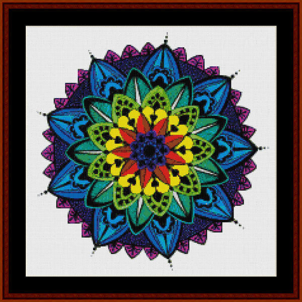 Counted Cross Stitch Pattern: Mandala 34 (Small) - Cross Stitch Collectibles