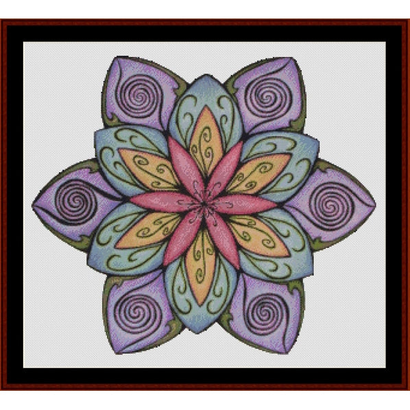 Counted Cross Stitch Pattern: Mandala 37 (Large) - Cross Stitch Collectibles