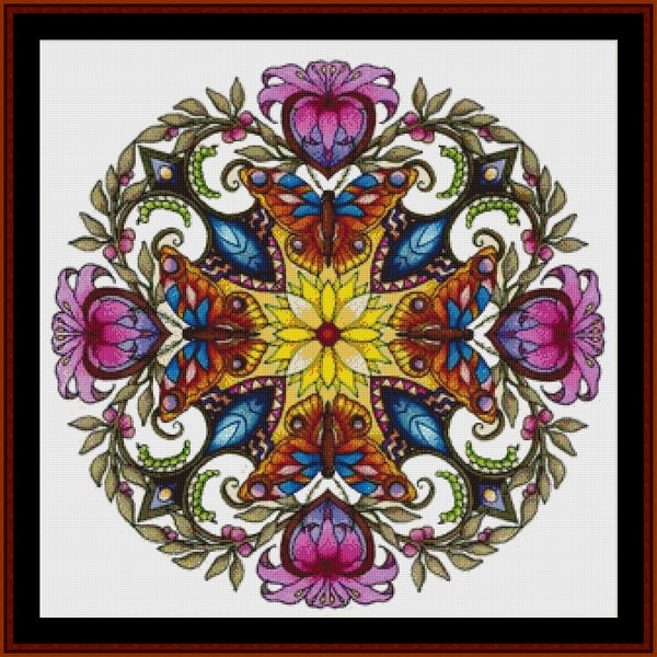 Counted Cross Stitch Pattern: Mandala 43 (Large) - Cross Stitch Collectibles