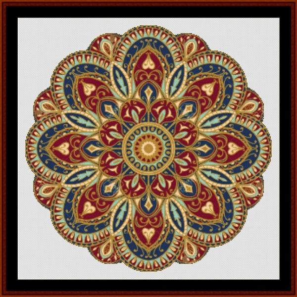 Counted Cross Stitch Pattern: Mandala 4 (Large) - Cross Stitch Collectibles