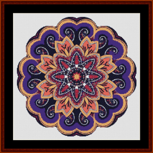Counted Cross Stitch Pattern: Mandala 50 (Small) - Cross Stitch Collectibles