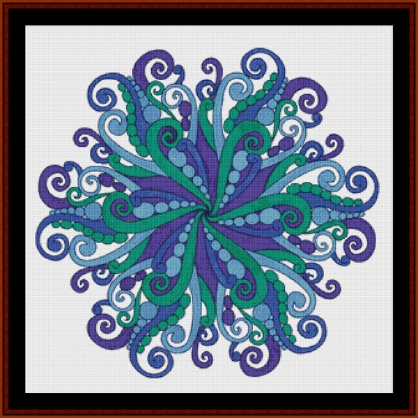 Counted Cross Stitch Pattern: Mandala 63 (Large) - Cross Stitch Collectibles