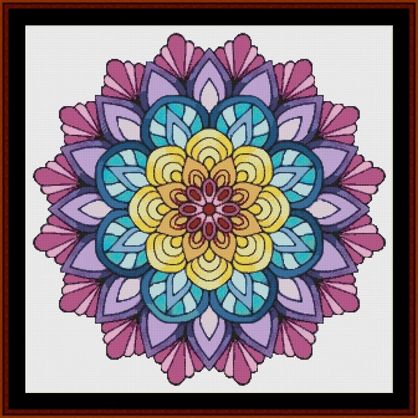 Counted Cross Stitch Pattern: Mandala 64 (Large) - Cross Stitch Collectibles
