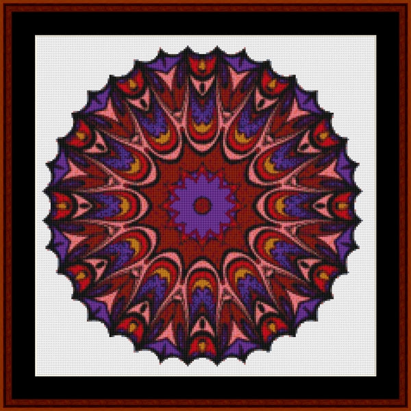 Counted Cross Stitch Pattern: Mandala 70 - Cross Stitch Collectibles