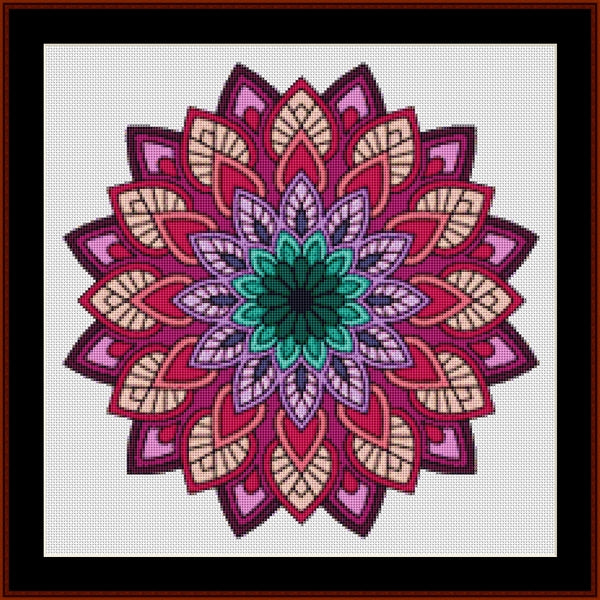 Counted Cross Stitch Pattern: Mandala 76 - Cross Stitch Collectibles