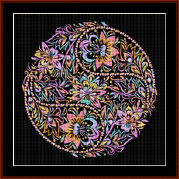 Counted Cross Stitch Pattern: Mandala 80 - Cross Stitch Collectibles