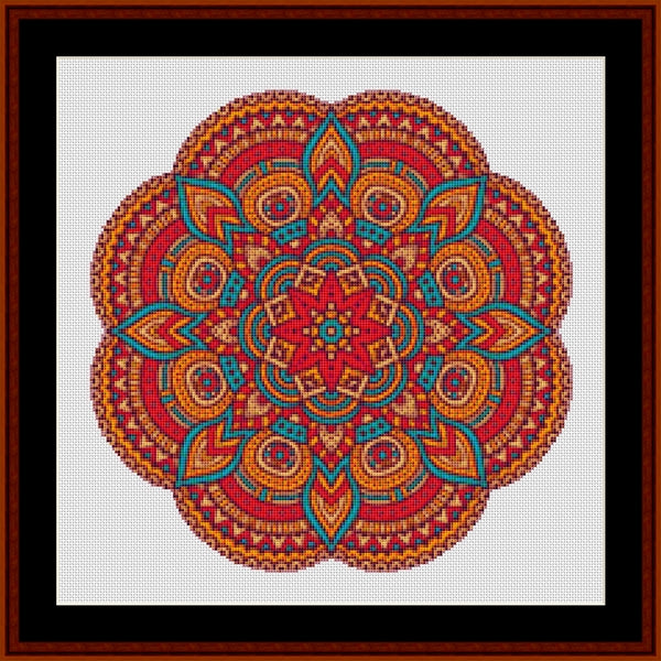 Counted Cross Stitch Pattern: Mandala 92 - Cross Stitch Collectibles