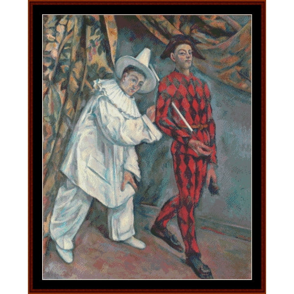 Counted Cross Stitch Pattern: Mardi Gras by Paul Cezanne - Cross Stitch Collectibles