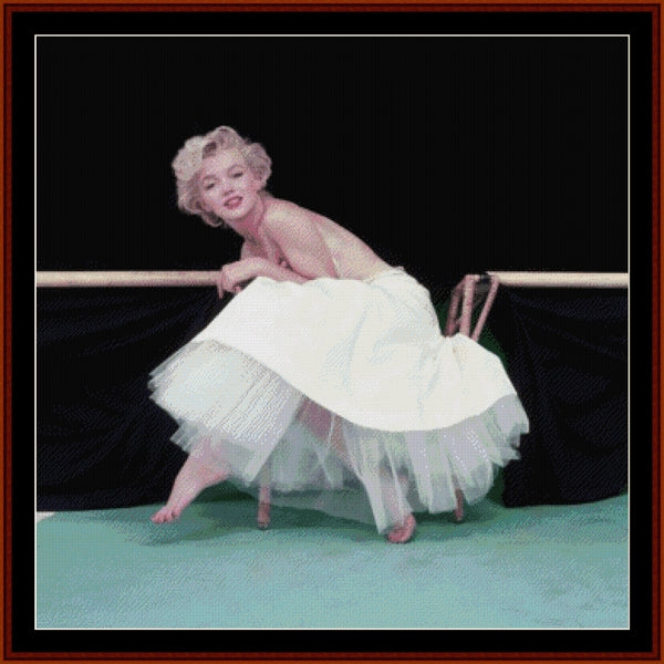 Counted Cross Stitch Pattern: Marilyn in Tutu, Marilyn Monroe - Cross Stitch Collectibles