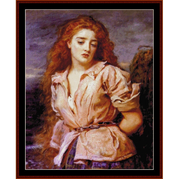 Counted Cross Stitch Pattern: Matyr of Solway by John Everett Millais - Cross Stitch Collectibles