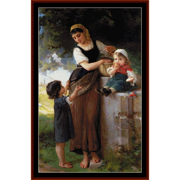 Counted Cross Stitch Pattern: May I Have One Too? by Emile Munier- Cross Stitch Collectibles