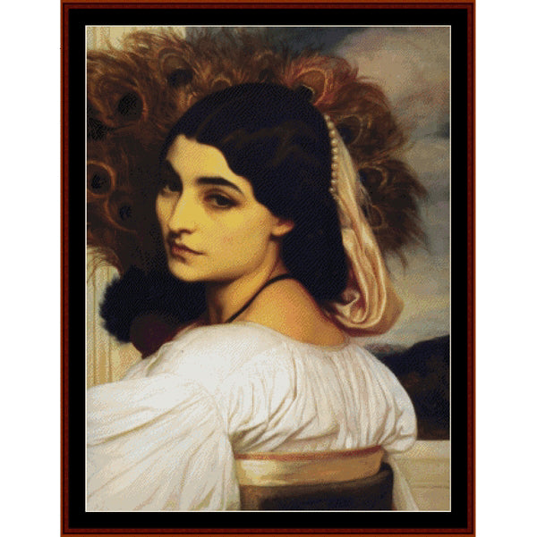 Counted Cross Stitch Pattern: Pavonia, 1859 by Frederick Leighton - Cross Stitch Collectibles