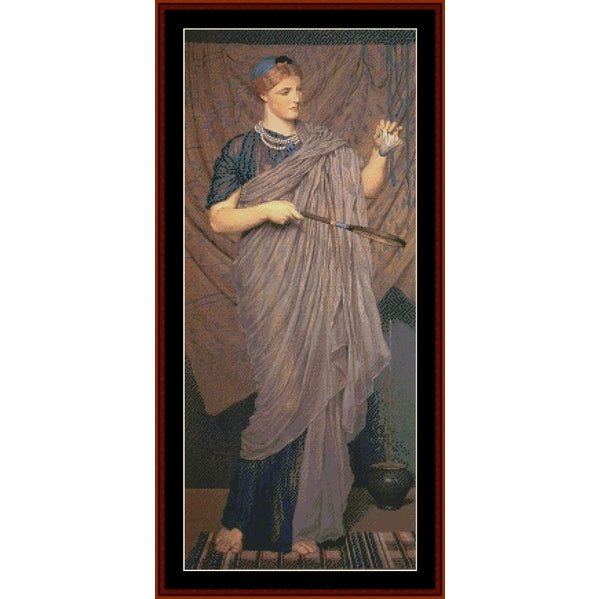 Counted Cross Stitch Pattern – Shuttlecock, 1870 by A.J. Moore - Cross Stitch Collectibles