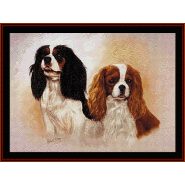 Counted Cross Stitch Pattern – Spaniels - Cross Stitch Collectibles
