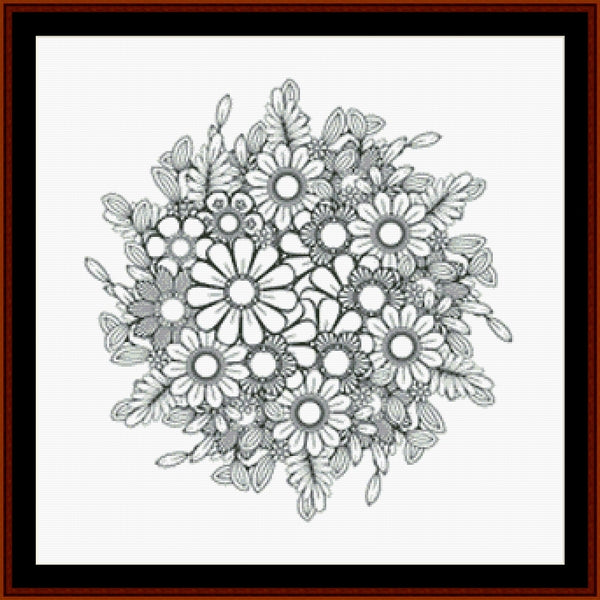 Mandala 130 - Large pdf cross stitch pattern