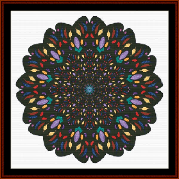 Mandala 131 - Large - pdf cross stitch pattern